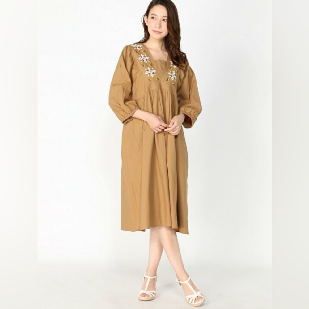 Embroidered Tunic Dress